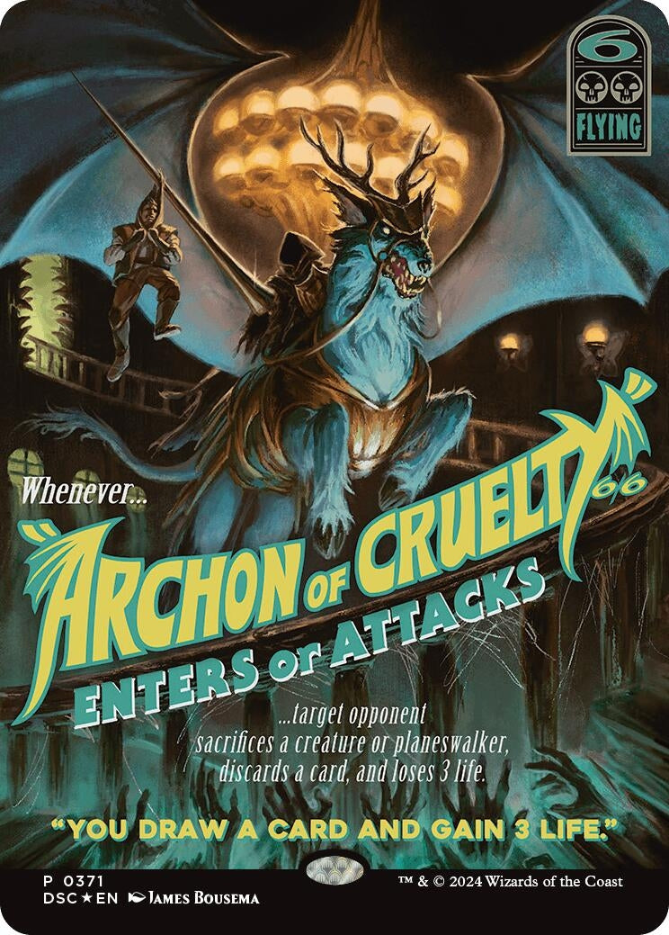 Archon of Cruelty (Showcase) (371) (Commander: Duskmourn: House of Horror)