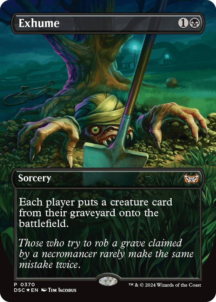 Exhume (Borderless) (370) (Commander: Duskmourn: House of Horror)