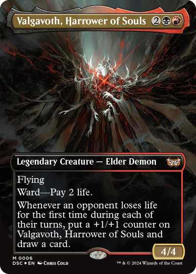 Valgavoth, Harrower of Souls (Borderless) (6) (Commander: Duskmourn: House of Horror)