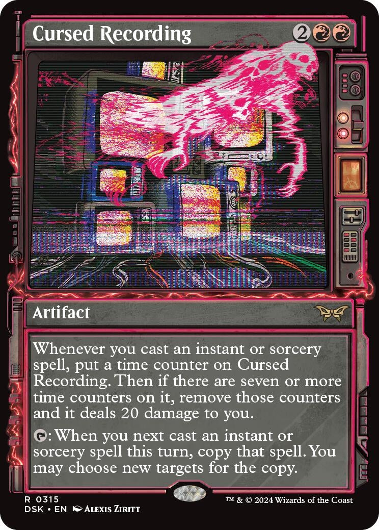 Cursed Recording (Showcase) (315) (Duskmourn: House of Horror)
