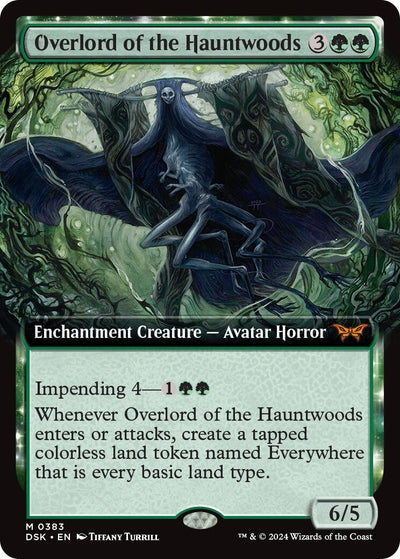 Overlord of the Hauntwoods (Extended Art) (383) (Duskmourn: House of Horror)