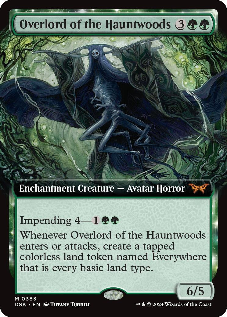 Overlord of the Hauntwoods (Extended Art) (383) (Duskmourn: House of Horror)