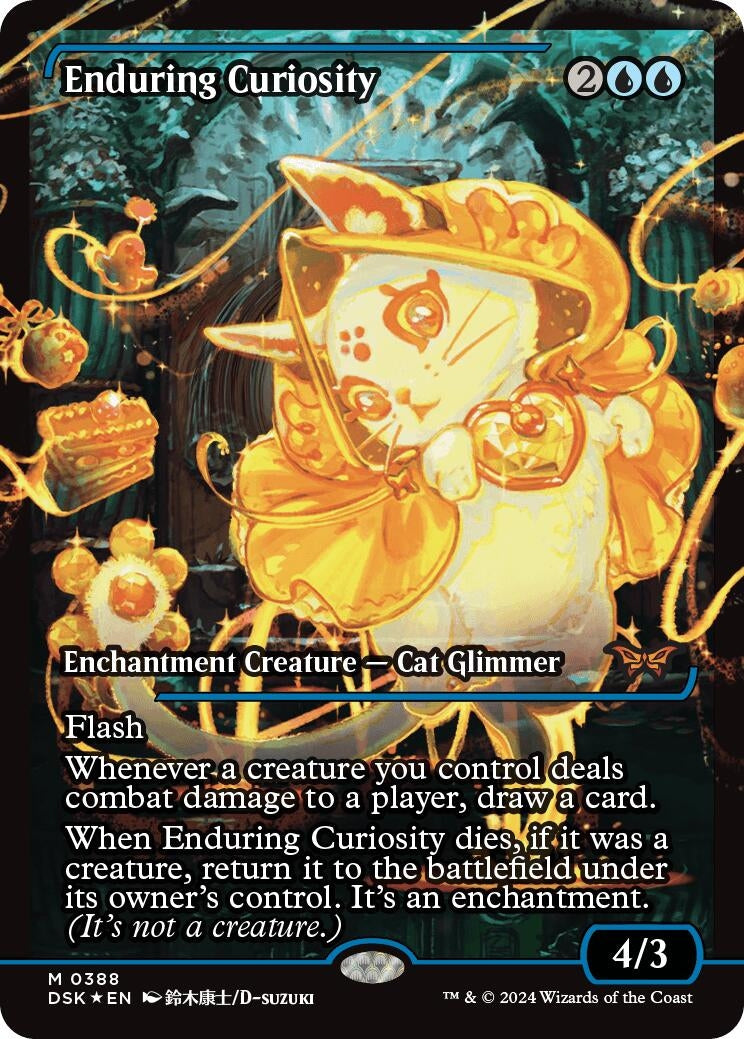 Enduring Curiosity (Showcase) (388) (Duskmourn: House of Horror)