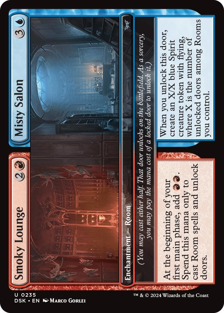 Smoky Lounge // Misty Salon (235) (Duskmourn: House of Horror)