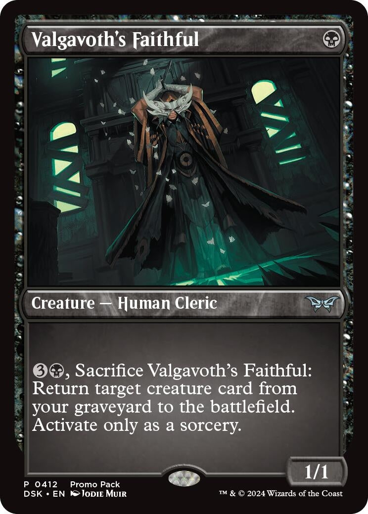 Valgavoth's Faithful (412) (Promo Pack: Duskmourn: House of Horror)