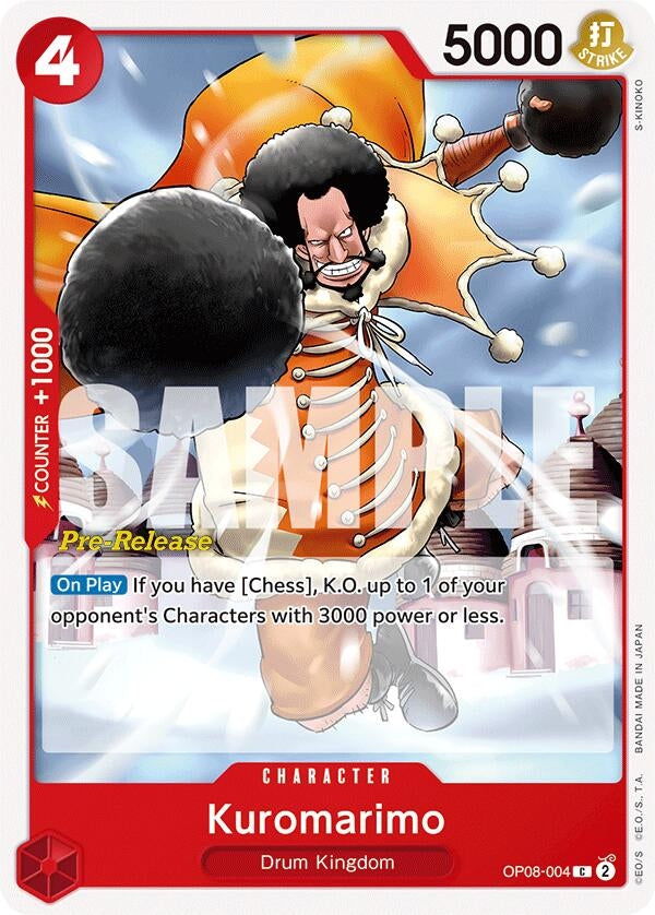 Image for Kuromarimo (OP08-004) (Two Legends Pre-Release Cards) - One Piece Card Game