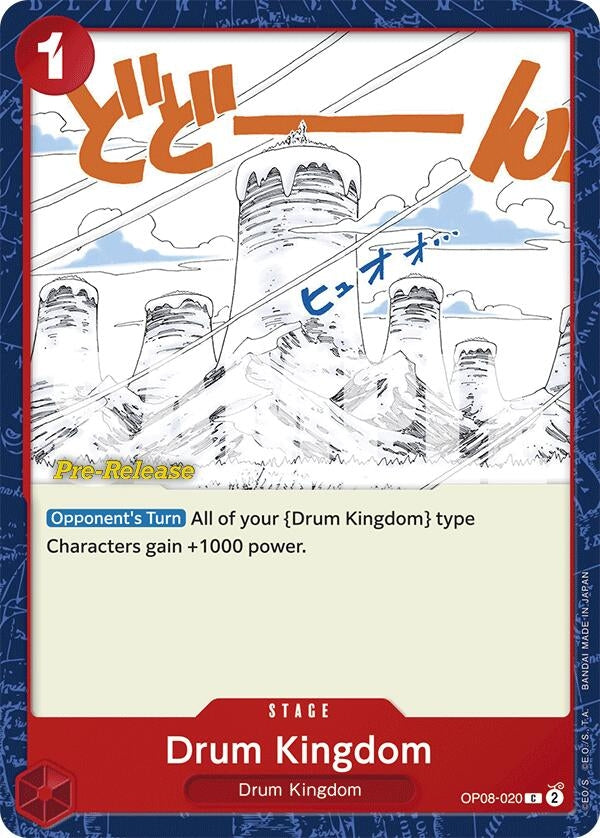 Image for Drum Kingdom (OP08-020) (Two Legends Pre-Release Cards) - One Piece Card Game