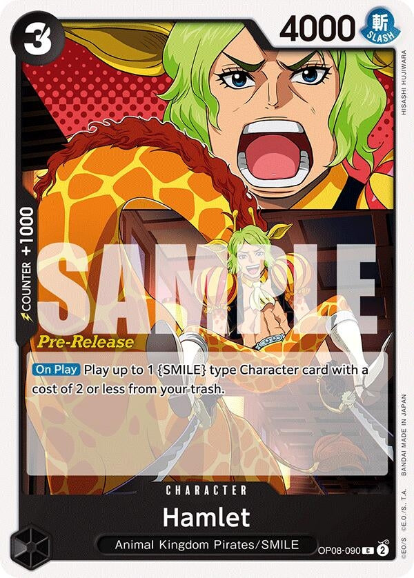 Image for Hamlet (OP08-090) (Two Legends Pre-Release Cards) - One Piece Card Game