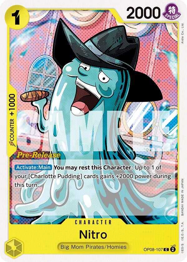 Image for Nitro (OP08-107) (Two Legends Pre-Release Cards) - One Piece Card Game