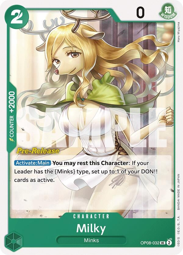 Image for Milky (OP08-032) (Two Legends Pre-Release Cards) - One Piece Card Game