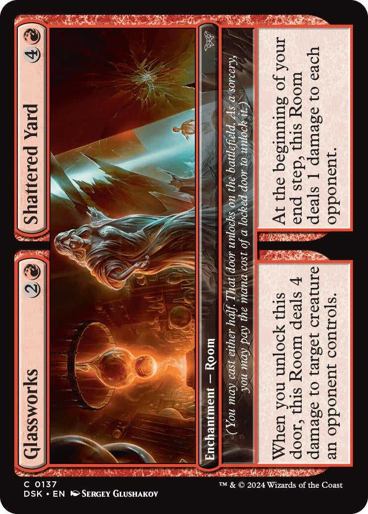 Glassworks // Shattered Yard (137) (Duskmourn: House of Horror)
