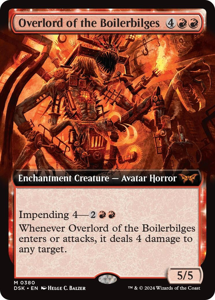Overlord of the Boilerbilges (Extended Art) (380) (Duskmourn: House of Horror)
