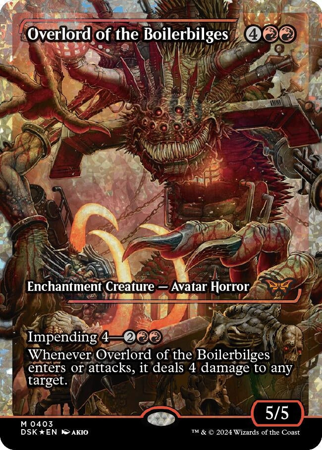 Overlord of the Boilerbilges (Showcase) (Fracture Foil) (403) (Duskmourn: House of Horror)