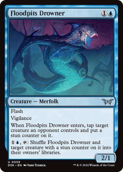 Floodpits Drowner (59) (Duskmourn: House of Horror)