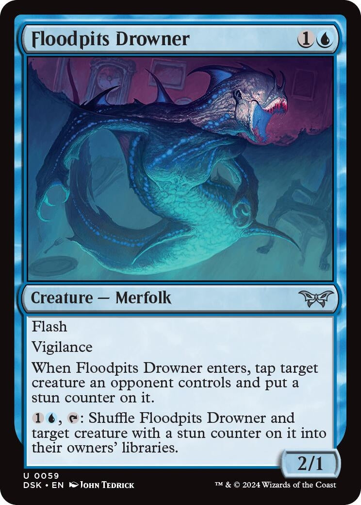 Floodpits Drowner (59) (Duskmourn: House of Horror)