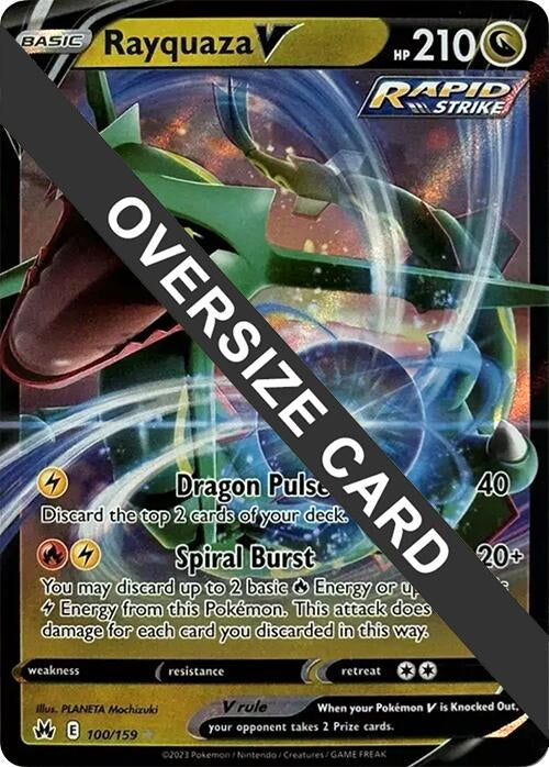 Image for Rayquaza V 100/159 (100/159) (Jumbo Cards) - Pokemon