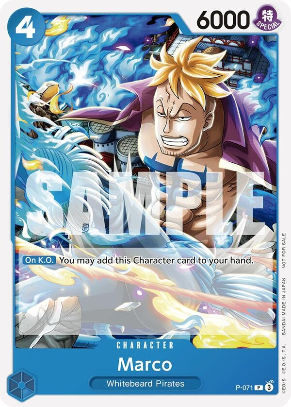 Image for Marco (Two Legends Pre-Release) (P-071) (One Piece Promotion Cards) - One Piece Card Game