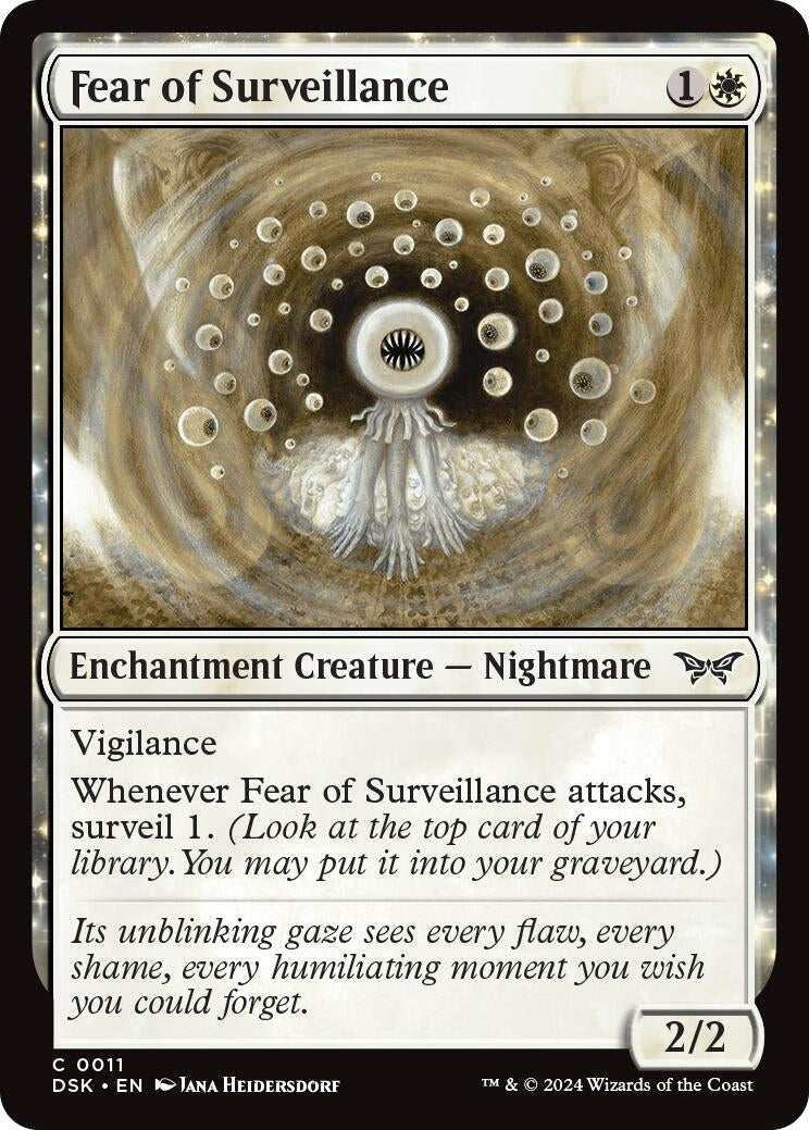 Fear of Surveillance (11) (Duskmourn: House of Horror)
