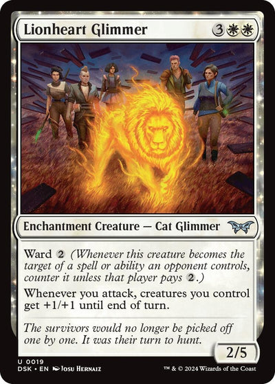 Lionheart Glimmer (19) (Duskmourn: House of Horror)