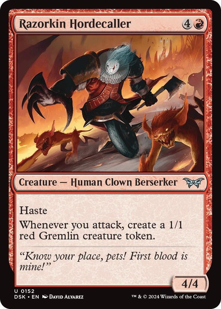Razorkin Hordecaller (152) (Duskmourn: House of Horror)
