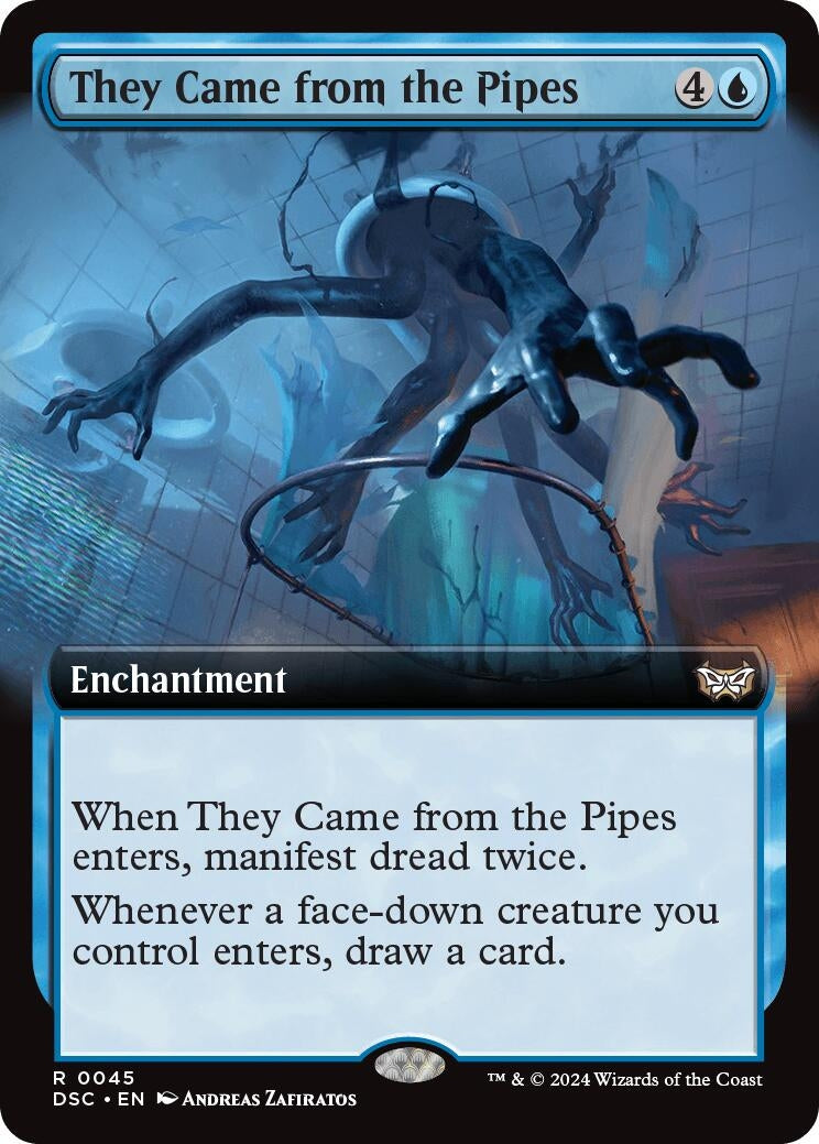 They Came from the Pipes (Extended Art) (45) (Commander: Duskmourn: House of Horror)