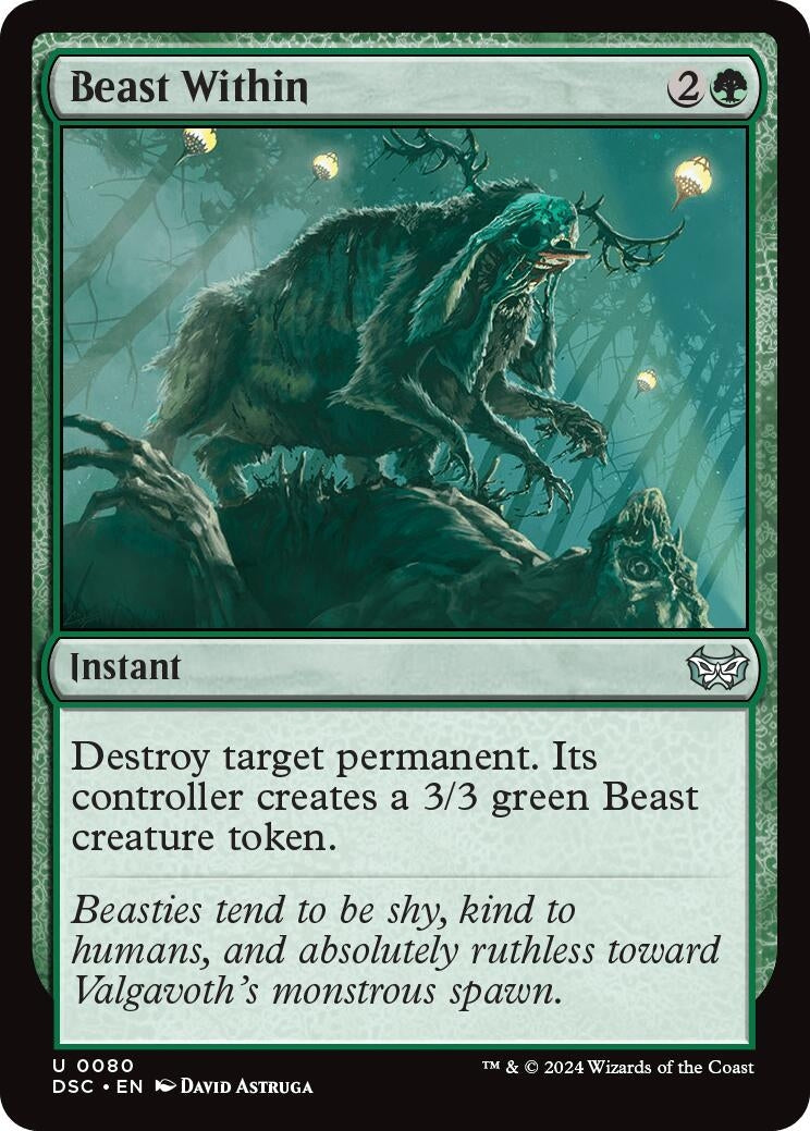 Beast Within (80) (Commander: Duskmourn: House of Horror)