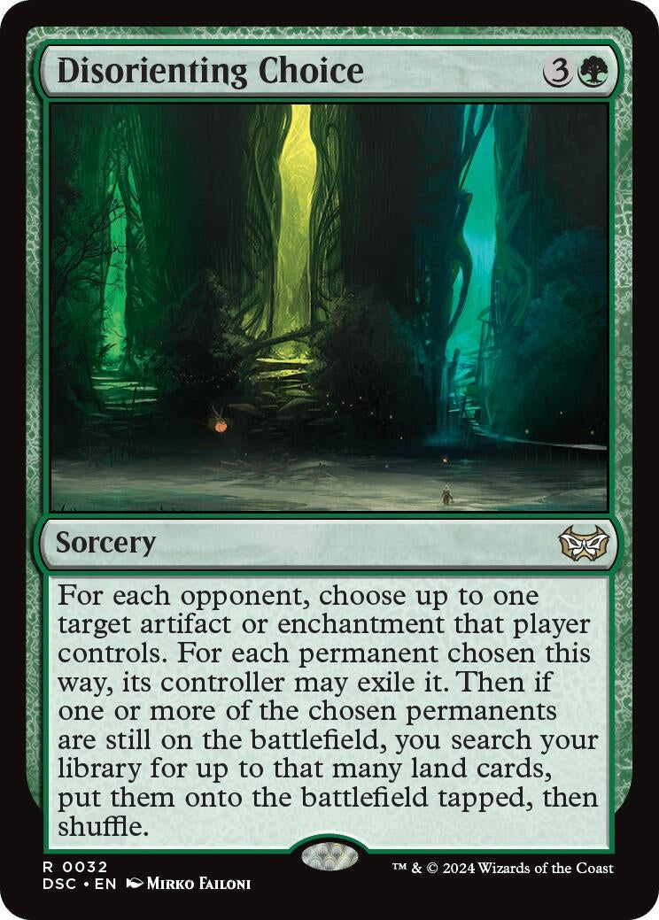 Disorienting Choice (32) (Commander: Duskmourn: House of Horror)