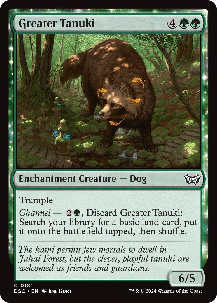 Greater Tanuki (181) (Commander: Duskmourn: House of Horror)
