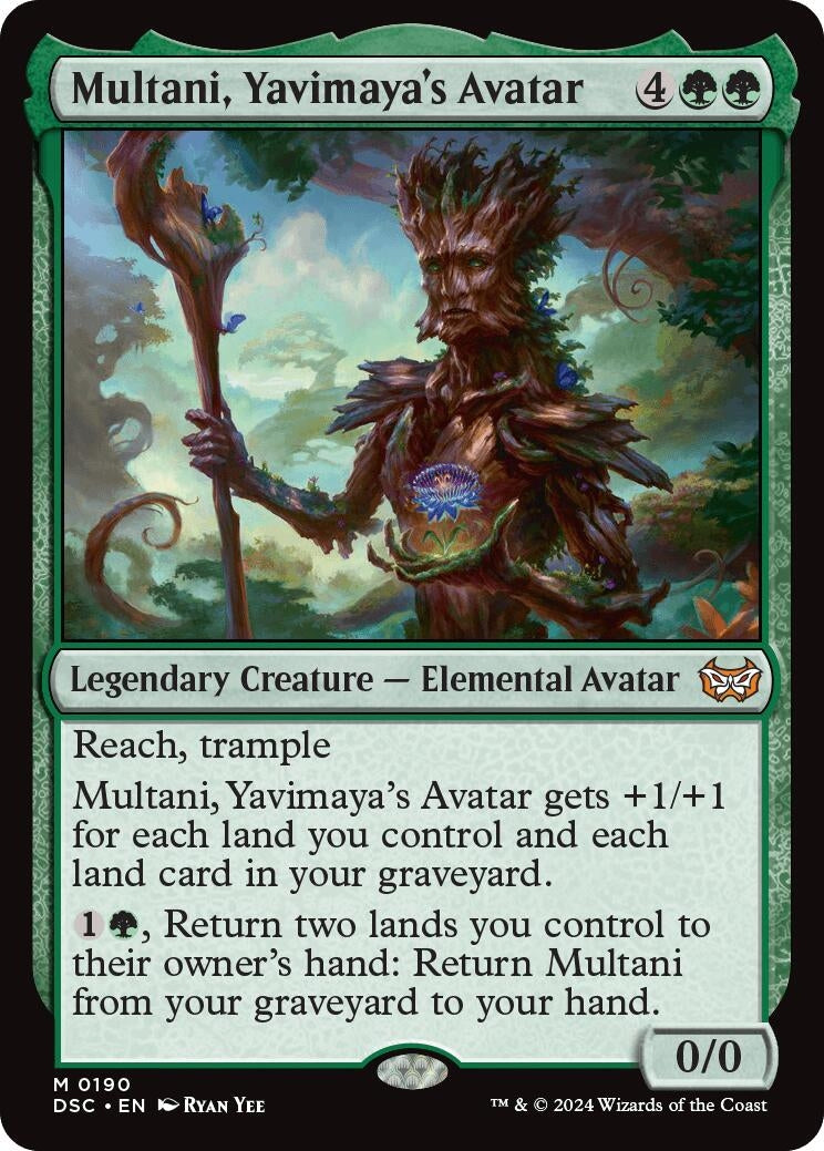 Multani, Yavimaya's Avatar (190) (Commander: Duskmourn: House of Horror)