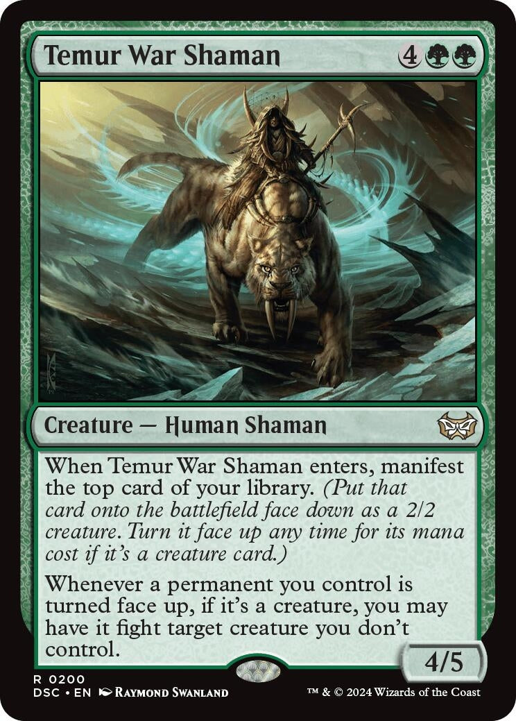 Temur War Shaman (200) (Commander: Duskmourn: House of Horror)