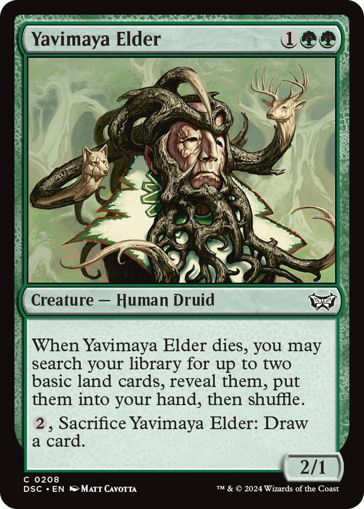 Yavimaya Elder (208) (Commander: Duskmourn: House of Horror)