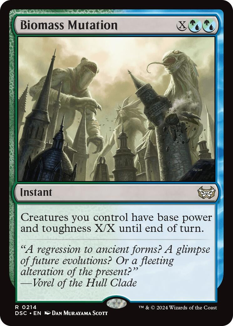 Biomass Mutation (214) (Commander: Duskmourn: House of Horror)