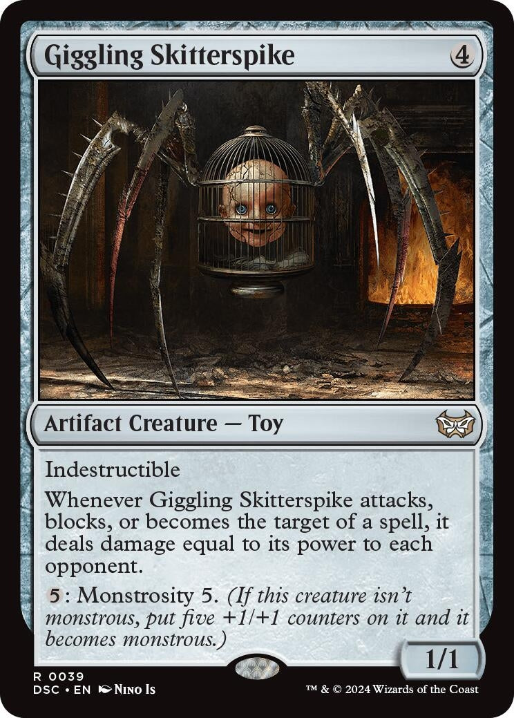 Giggling Skitterspike (39) (Commander: Duskmourn: House of Horror)