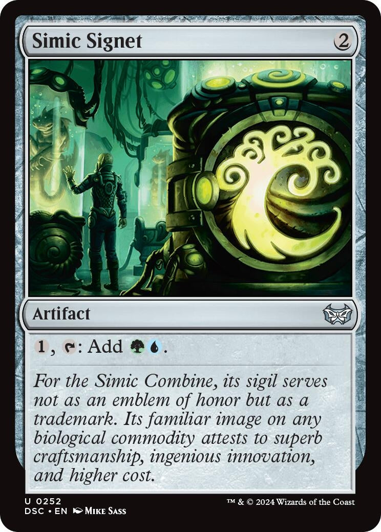 Simic Signet (252) (Commander: Duskmourn: House of Horror)