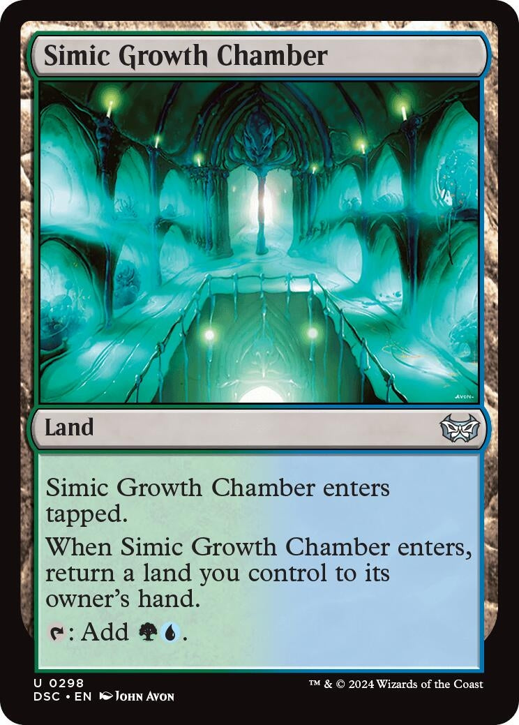 Simic Growth Chamber (298) (Commander: Duskmourn: House of Horror)