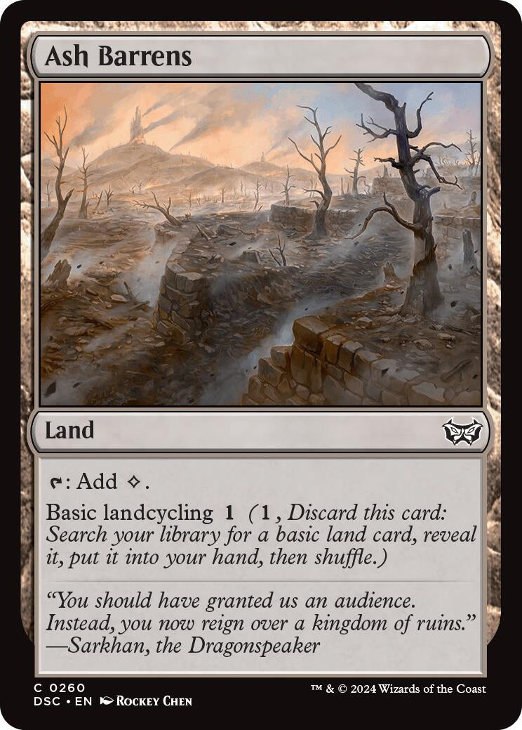 Ash Barrens (260) (Commander: Duskmourn: House of Horror)