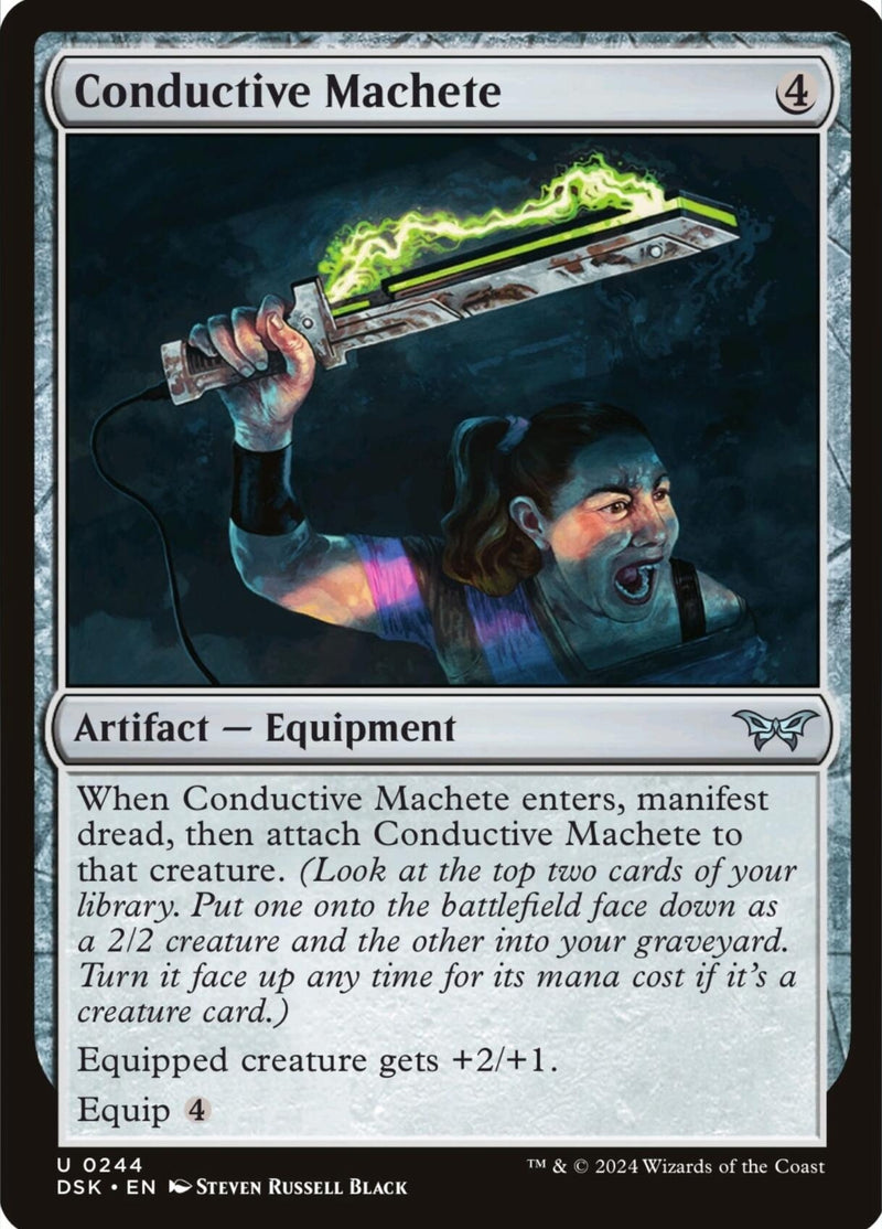 Conductive Machete (244) (Duskmourn: House of Horror)