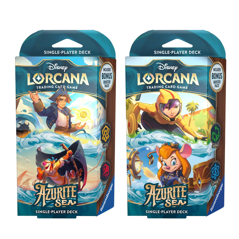 Disney Lorcana: Azurite Sea Starter Deck [Set of 2]