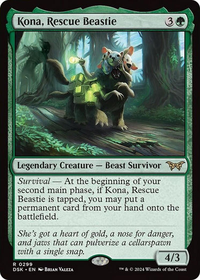 Kona, Rescue Beastie (0299) (299) (Duskmourn: House of Horror)