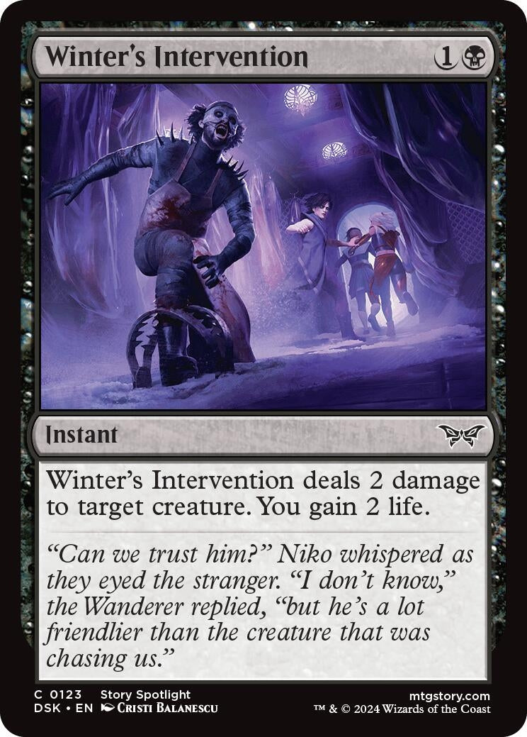 Winter's Intervention (123) (Duskmourn: House of Horror)
