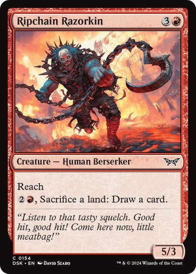 Ripchain Razorkin (154) (Duskmourn: House of Horror)