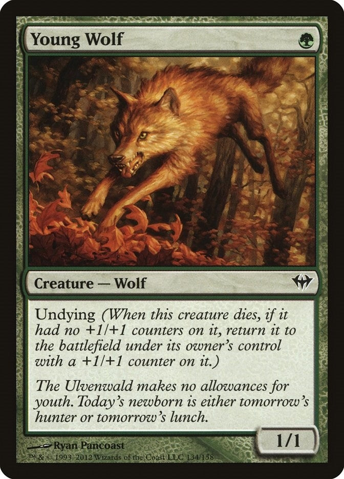 Image for Young Wolf (134) - Magic: The Gathering