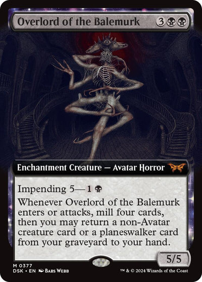 Overlord of the Balemurk (Extended Art) (377) (Duskmourn: House of Horror)