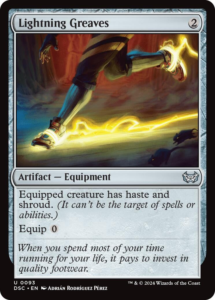 Lightning Greaves (93) (Commander: Duskmourn: House of Horror)