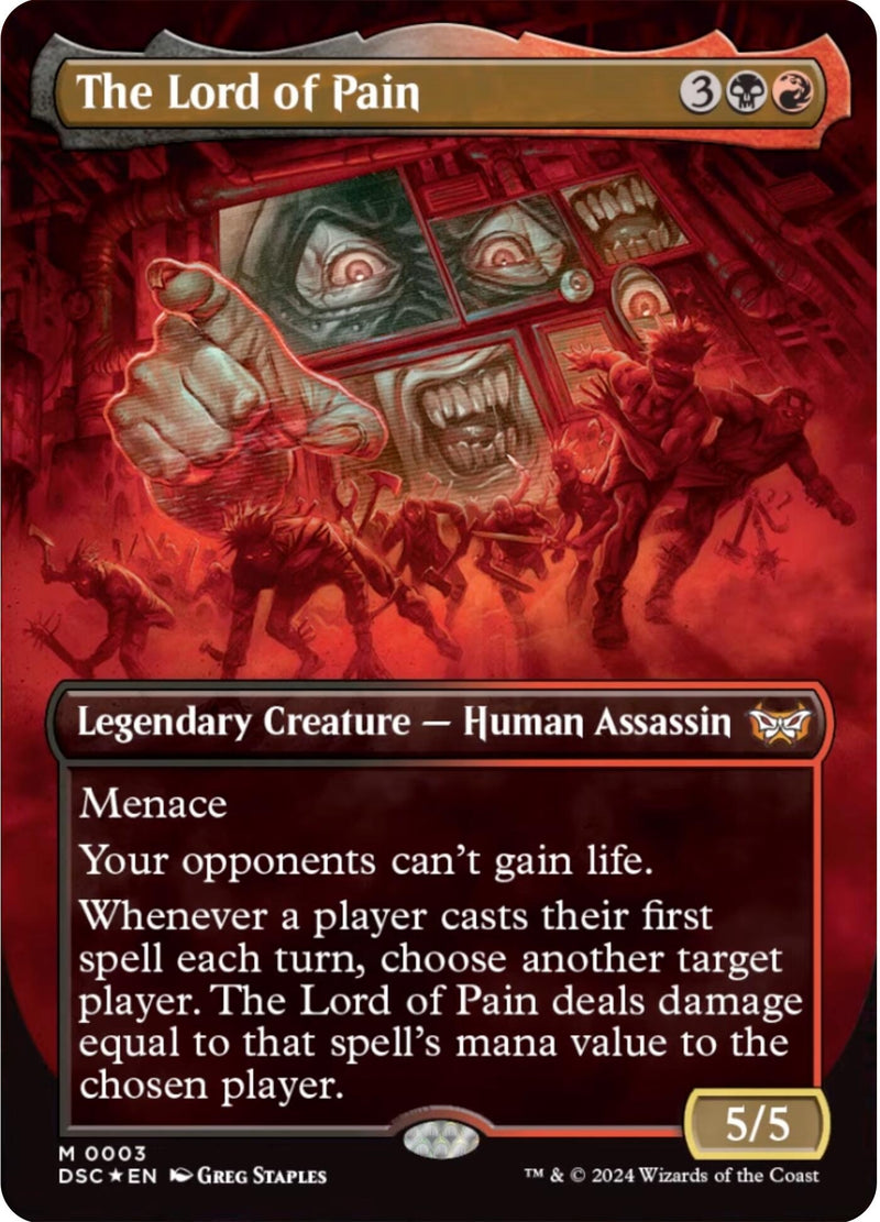 The Lord of Pain (Borderless) (3) (Commander: Duskmourn: House of Horror)