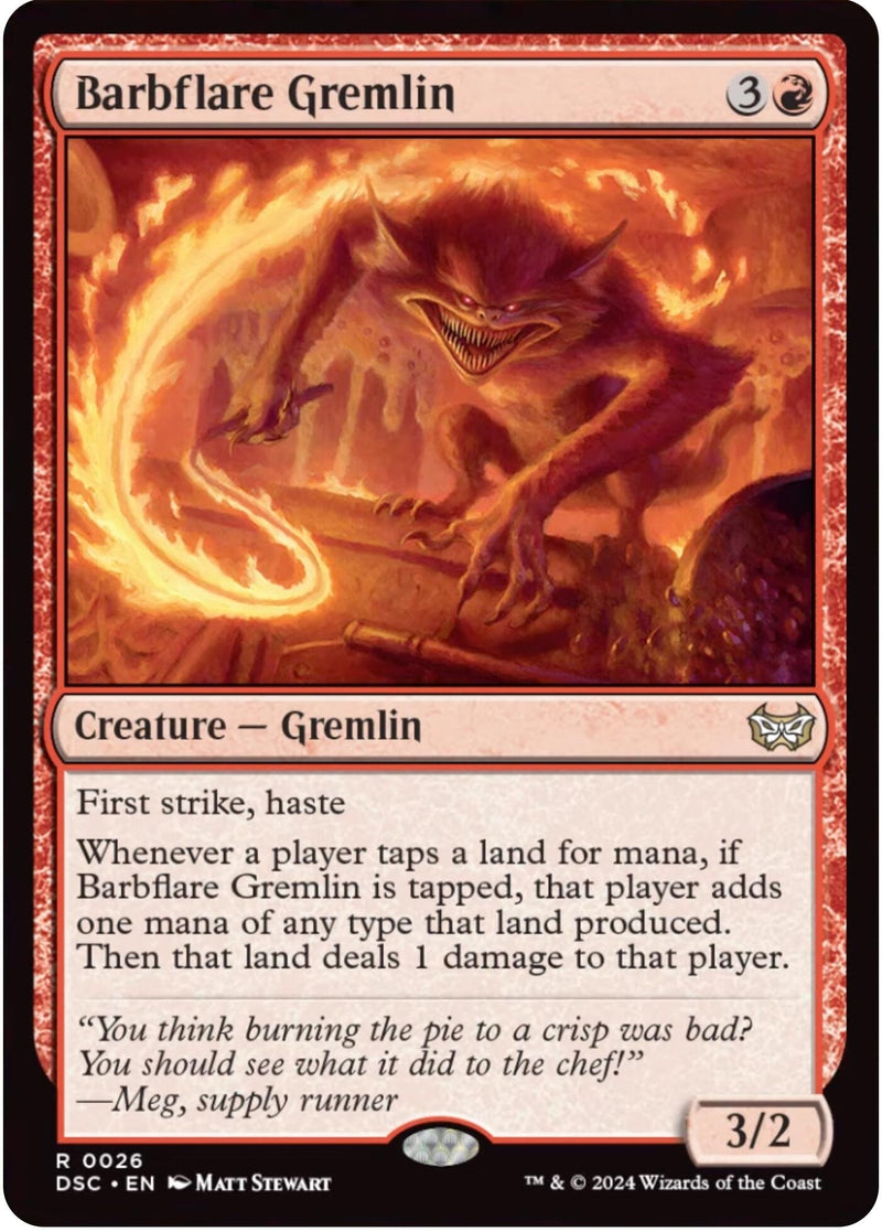 Barbflare Gremlin (26) (Commander: Duskmourn: House of Horror)