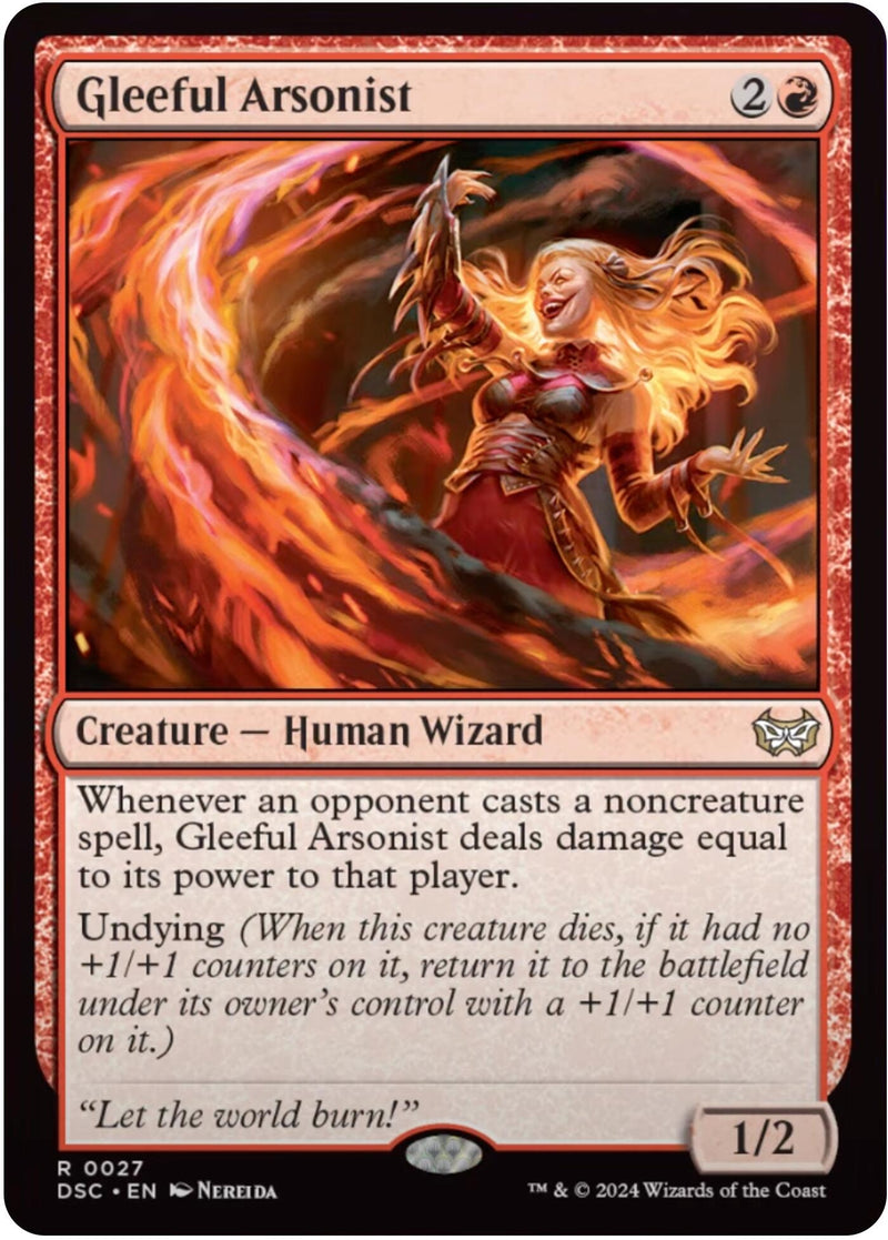 Gleeful Arsonist (27) (Commander: Duskmourn: House of Horror)