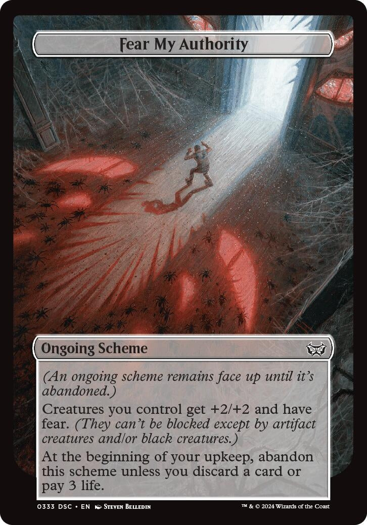 Fear My Authority (Full Art) (333) (Archenemy: Duskmourn)