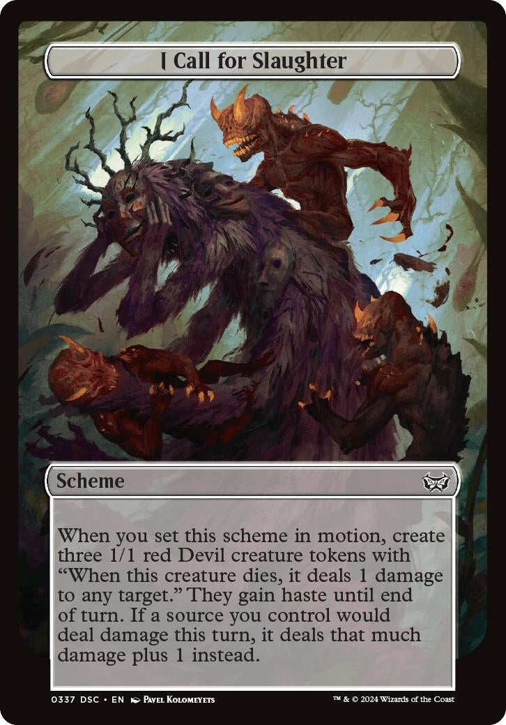 I Call for Slaughter (Full Art) (337) (Archenemy: Duskmourn)
