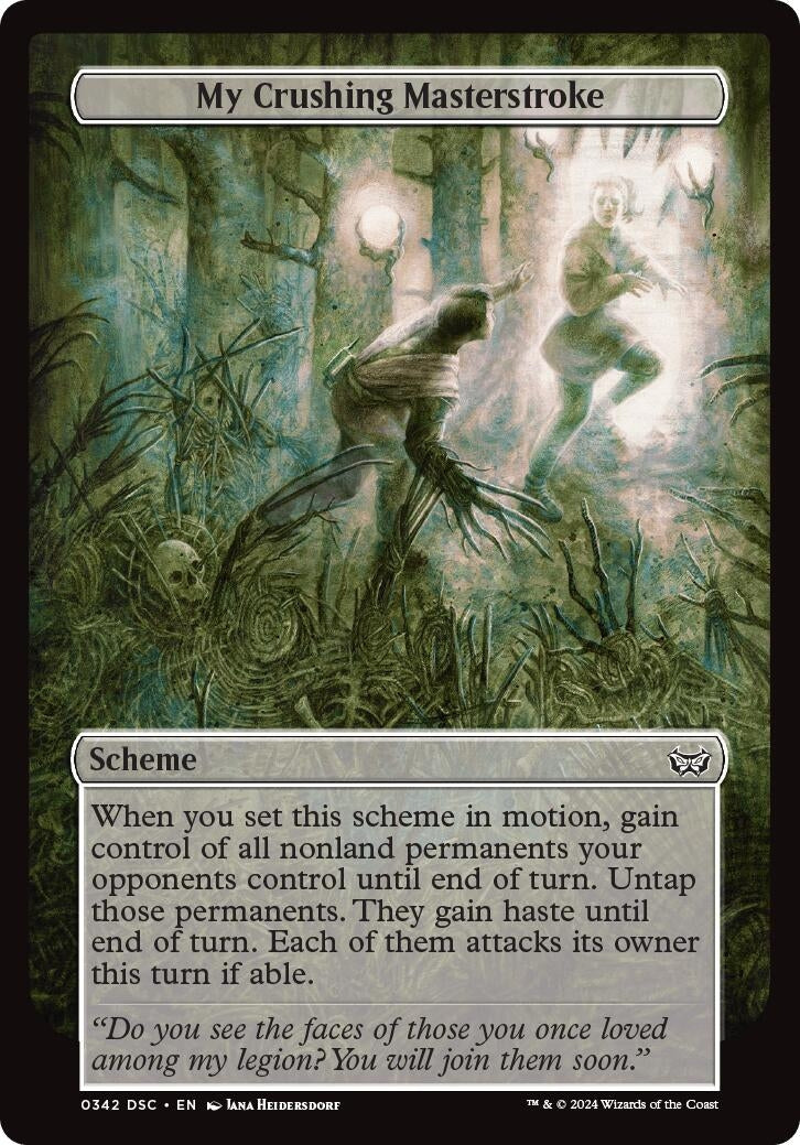 My Crushing Masterstroke (Full Art) (342) (Archenemy: Duskmourn)